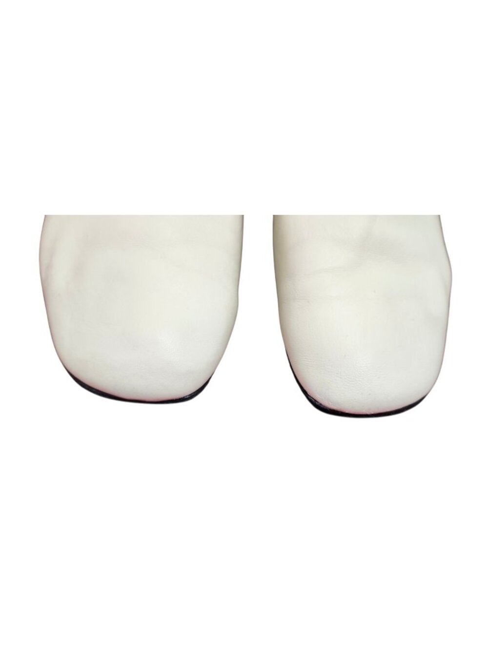 CO White Leather Ballet Flats EU 40 Minimalist Slip On Shoes Italy Soft Leather - Picture 4 of 13
